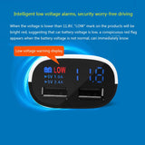 Dual USB Car Charger Adapter with LED Display Car Battery Charger For iPhone Samsung Tablet