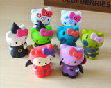 8pcs Hello Kitty Halloween Anime Figures