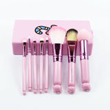 8pcs Hello Kitty Make up Brushes set with case